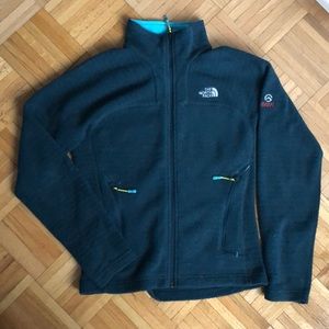 Small Teal The North Face zippered fleece